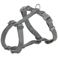 H-postroj PREMIUM - grafit S-M: hruď: 42-60cm/15mm